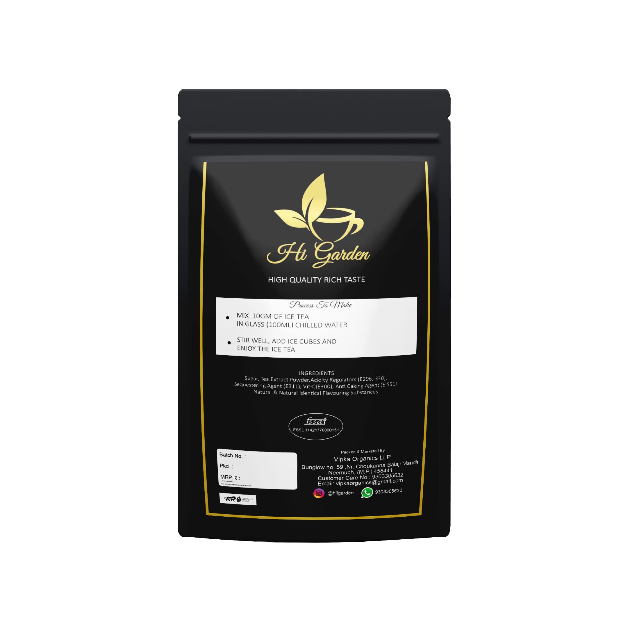 Hi garden Hi garden Blueberry Ice Tea Instant Premix Ice Tea Powder, Ready to Drink Iced Tea, Summer Drink (300 grams)