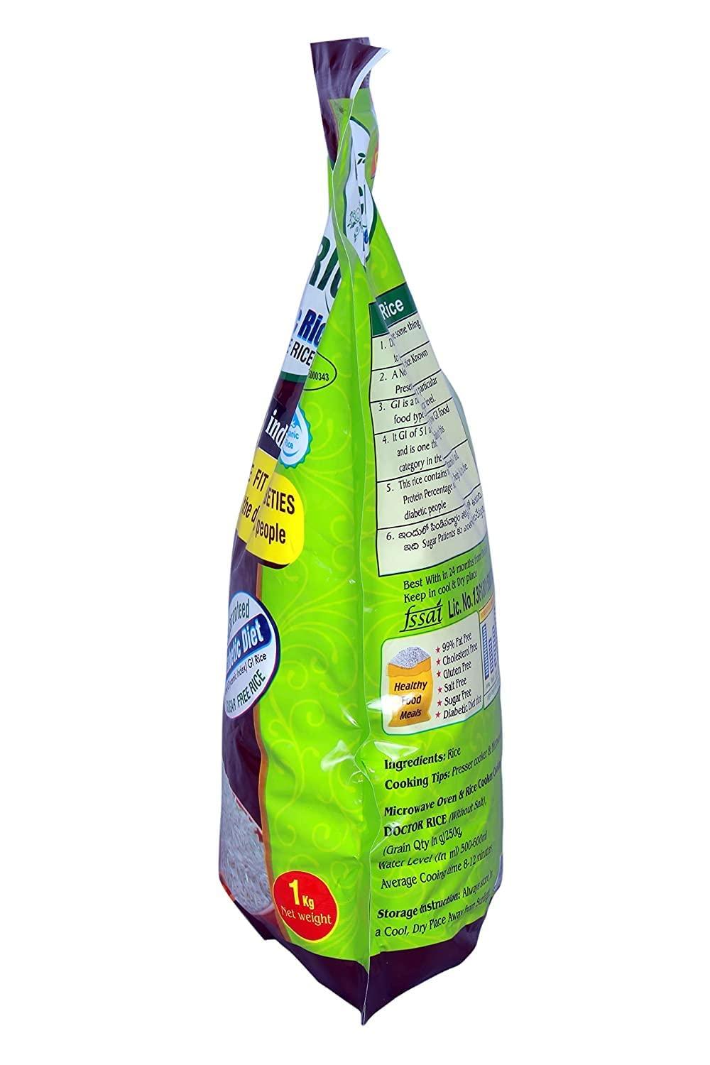 DOCTOR RICE - DIABETIC RICE DOCTOR RICE - DIABETIC RICE - SUGAR FREE RICE - 1kg (PACK OF 5)