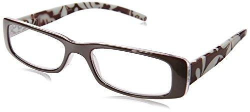 WINK Wink Fancy Brown Floral Rectangle Reading Glass with Matching Pattern Case, +1.50, 0.200 Ounce