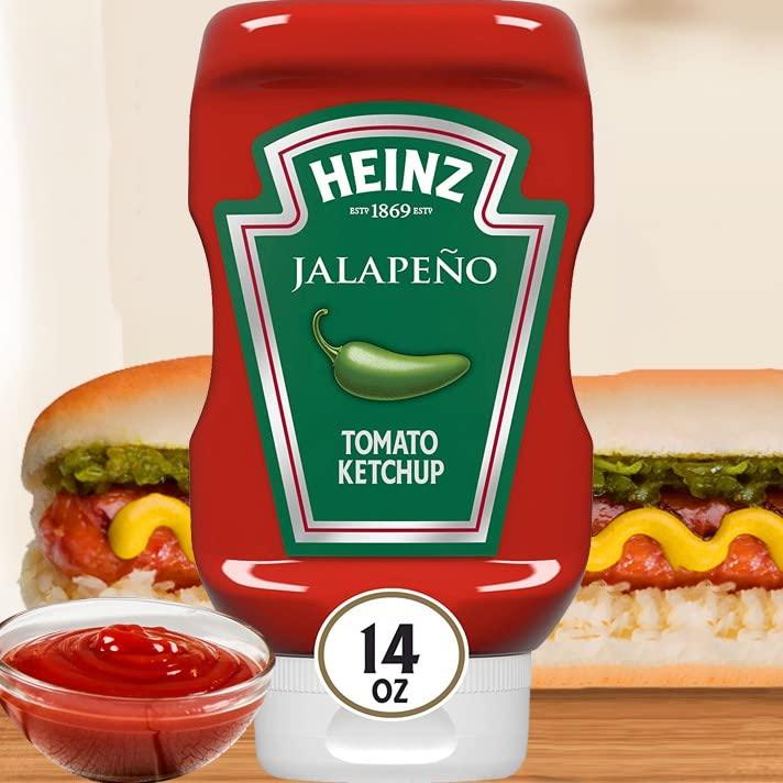 Generic Heinz Jalapeno Tomato Ketchup Blended With Real Jalapeno Thick & Rich Ketchup 397g (USA)