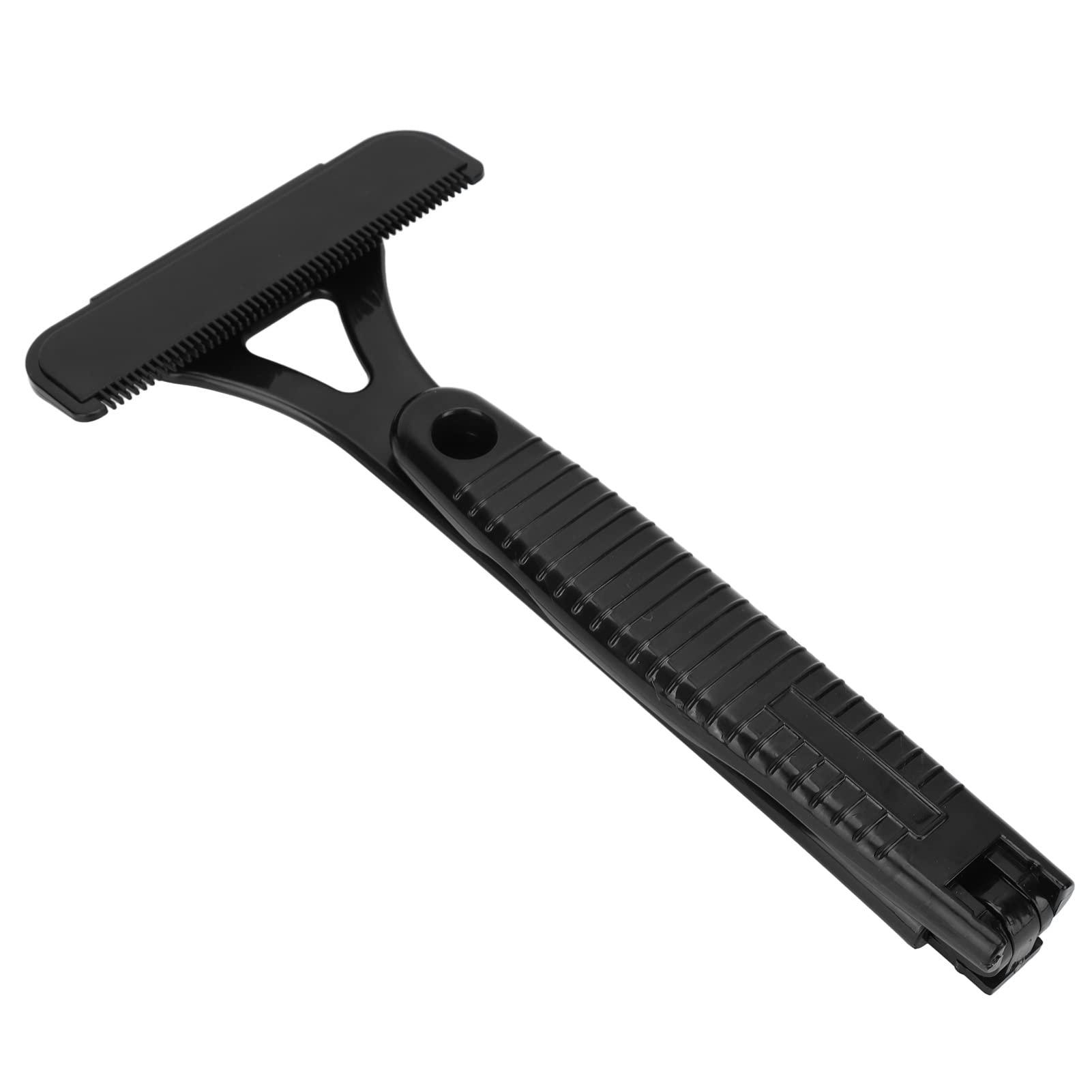 FOPU Manual Back Blade, Quickly Remove Wide Blade Lightweight Back Blade Foldable Extra Long Handle for Bathroom for Men
