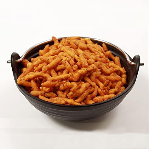 Gelda Namkeen Gelda Namkeen - Kadak Teekha Bhujia (Crorepati Sev), Spicy Namkeen, Authentic Regional Taste of Indore, Party Snack - 500gm