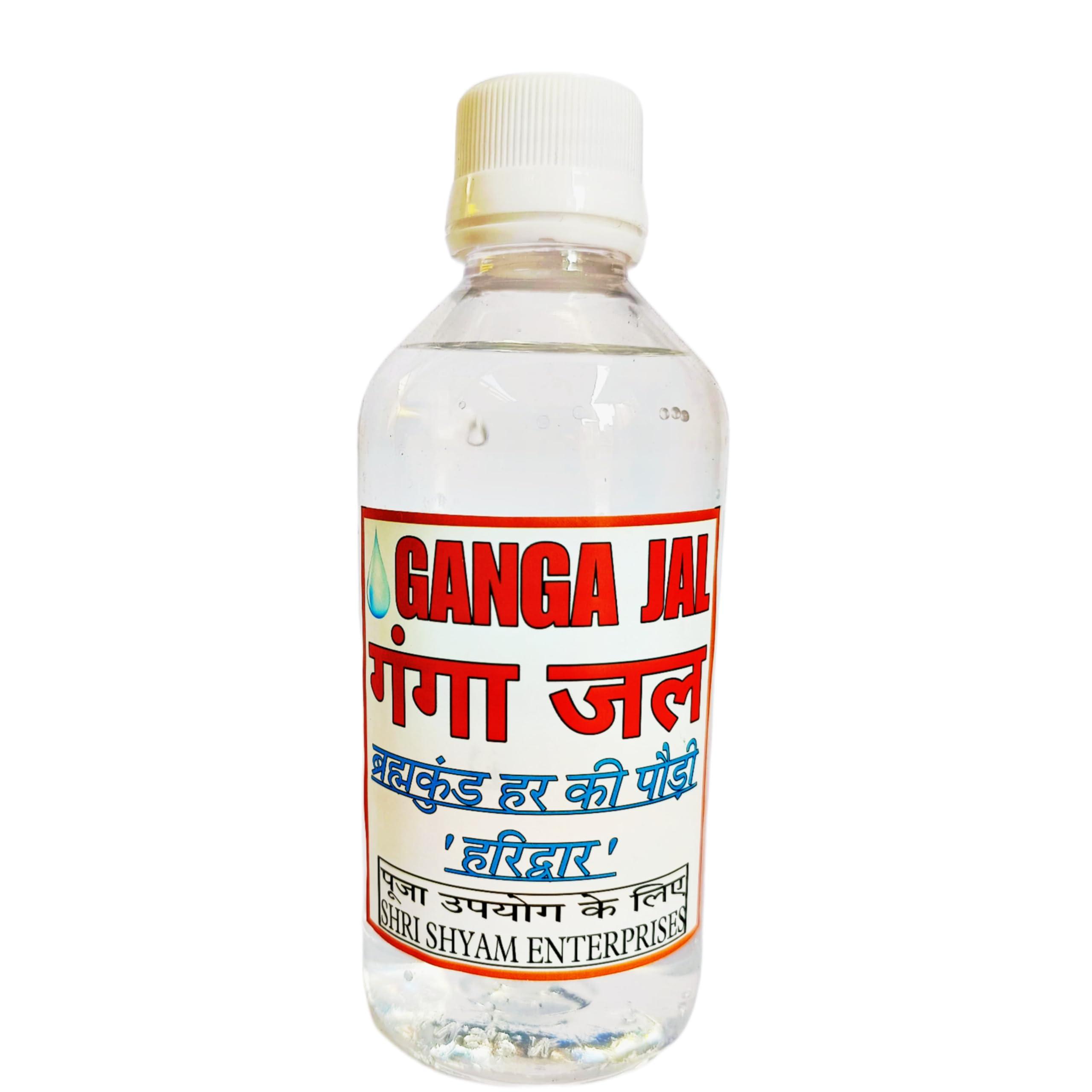 SHRI SHYAM AYURVEDA SHRI SHYAM AYURVEDA Gangajal Pure Holy Jal from The Ganges River - 250ml Bottle | Natural & Sacred Jal for Religious Ceremonies, Puja, and Daily Rituals