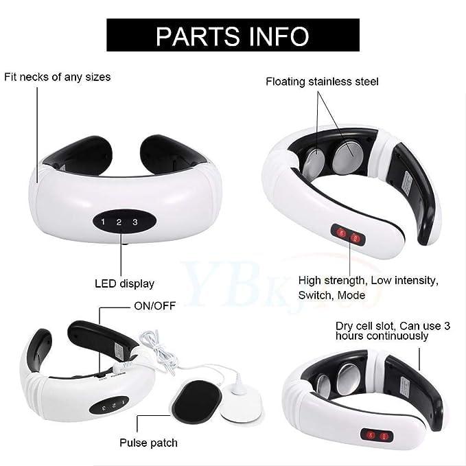 ESHOPSKART STORE Electric Neck massager KL-5830 Portable Neck Massager With Infrared Heat and Health Neck Care (811-3) 14x15x04CM