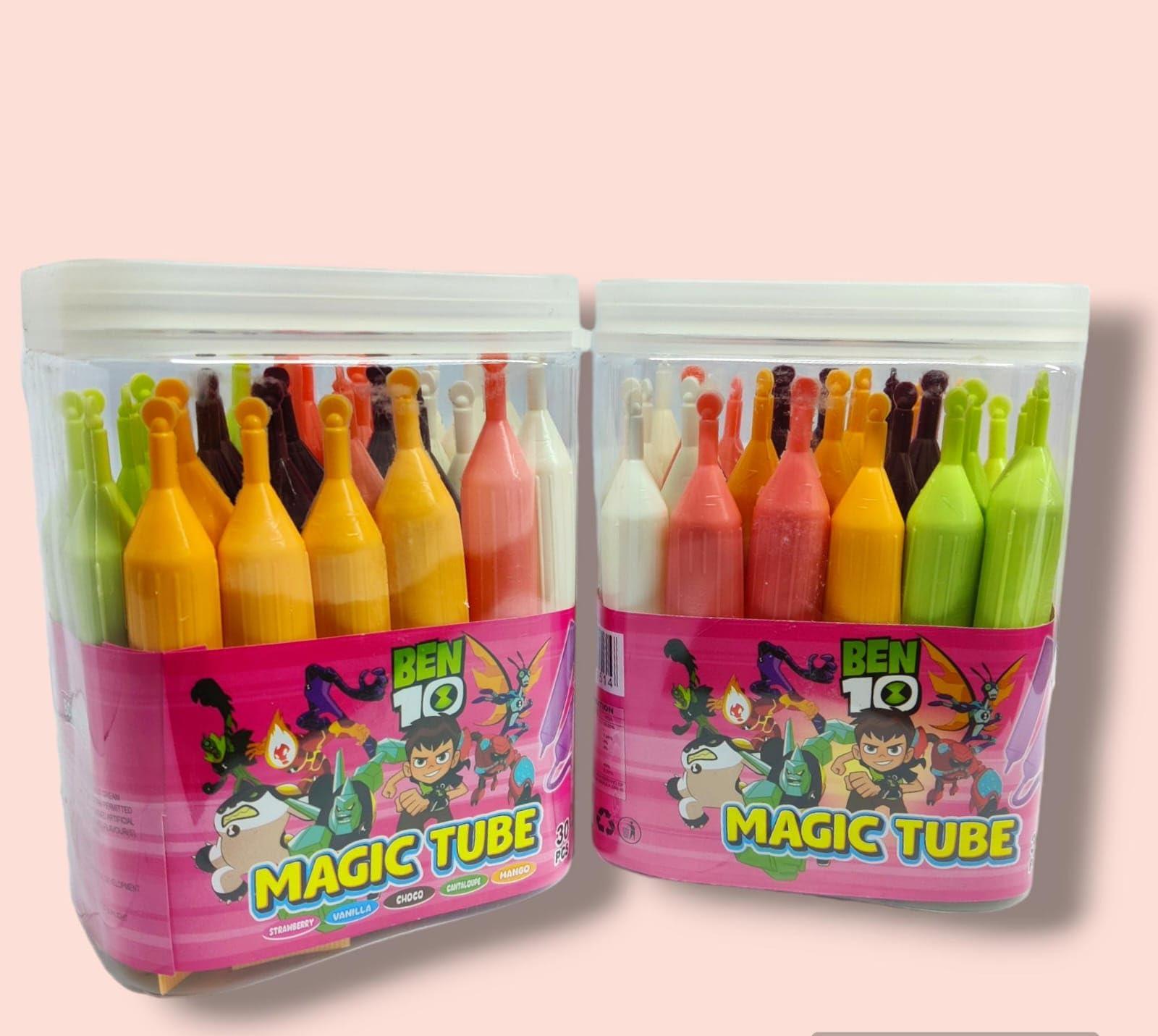 KIDINYOU KIDINYOU Liquid Candy Magic Tube | 4 Flavors | Mix Flavors (30 Pcs, Pack of 1)