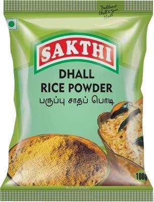 SAKTHI SAKTHI 100g Chilly Chutney Powder + 100g Dhal Rice Powder + 100g Garlic Rice Powder + 50g Lemon Rice Powder + 50g Tamarind Rice Powder | South Indian Flavoured Premium Spices Blend Rice Powder (Combo Pack)