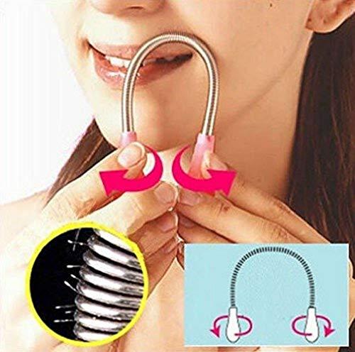 DM Fashion DK Creation Facial Hair Remover Spring Threading Tool Face Epilator for Women Chin Cheek Upper Lip Multi Color
