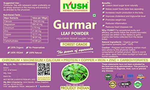 IYUSH Herbal Ayurveda IYUSH Herbal Ayurveda Gudmar/Gurmar Powder (pack of 2) - 100gm each