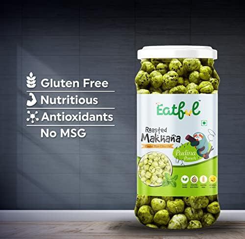 Eatful EATFUL Tomato and Pudina Roasted Flavour Makhana Jar Combo Pack (2 X 50 Gm)