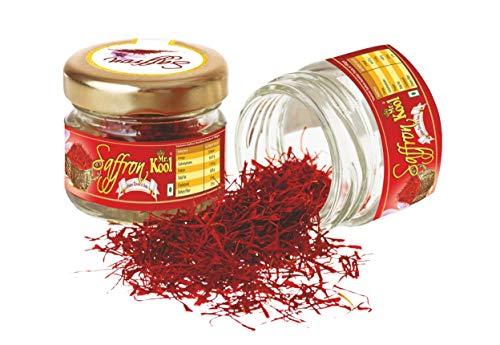 MR. KOOL Organic Natural Raw Pumpkin Seeds for Eating 100g | Organic Kashmir Saffron 1 gm Original Kesar Premium A++ Grade | 101g Combo |