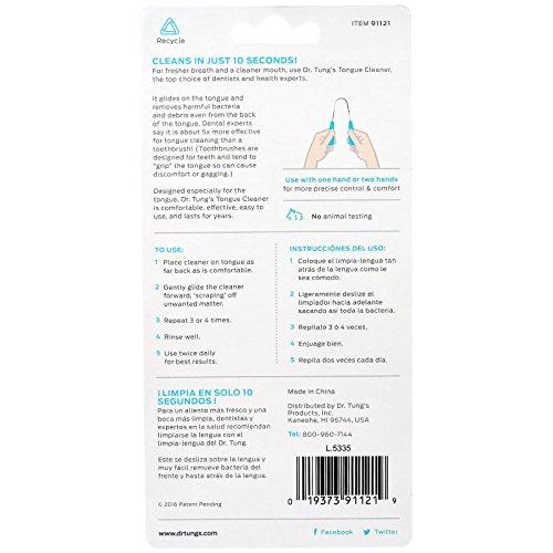 Perfect Prescription Dr. Tung\'s Tongue Cleaner, Stainless Steel (colors may vary)