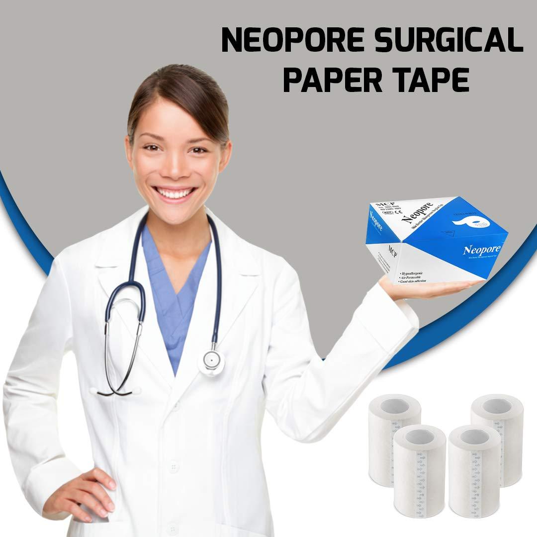 MCP MCP Neopore Surgical Paper Tape- 3 Inches (Pack of 4)