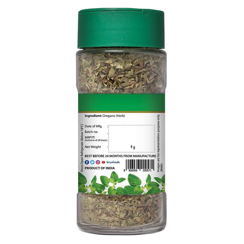 KEYA Keya Premium Herbs Combo Oregano 10gm | Mixed Herbs 25gm | Glass Bottle | Pack of 2