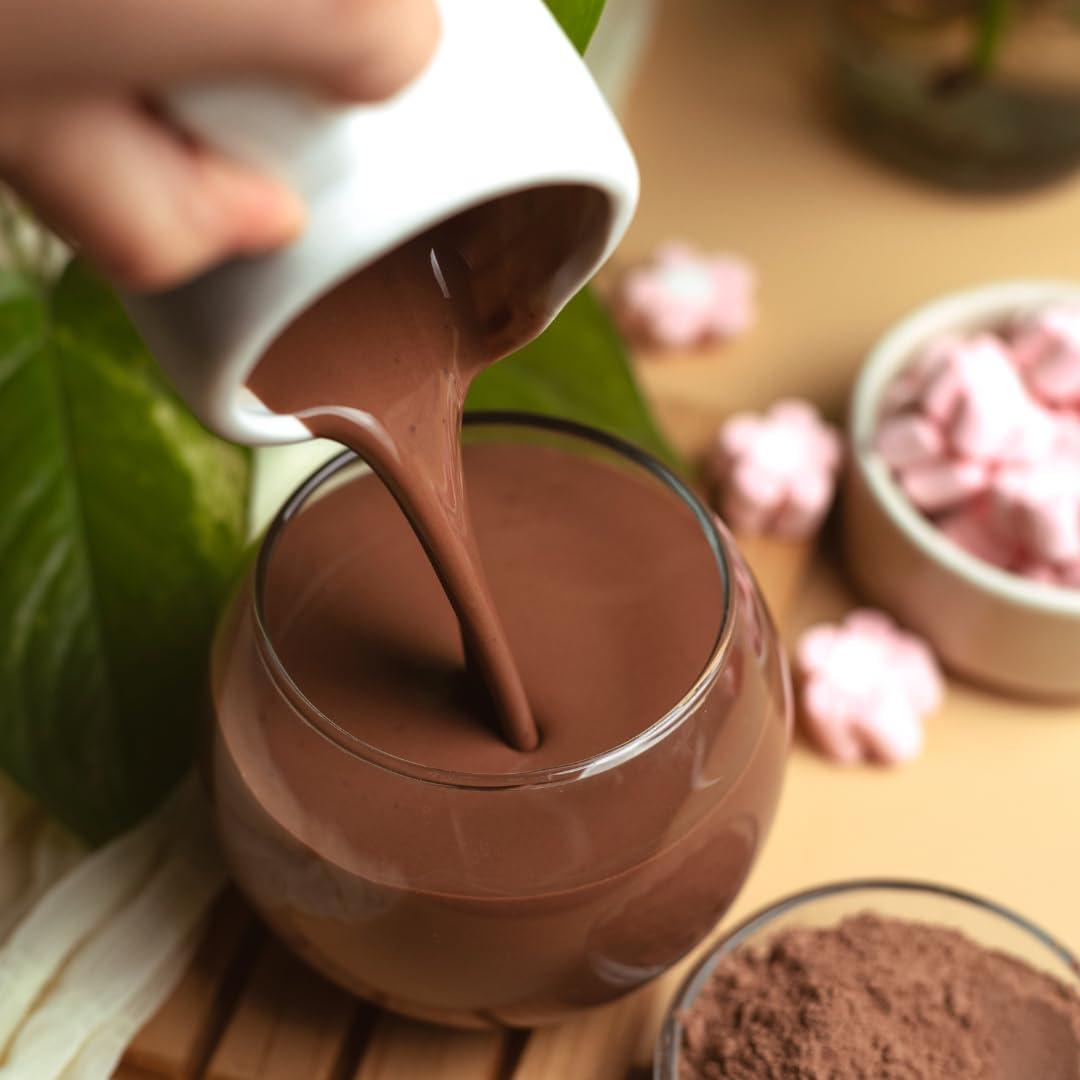 Tiggle Tiggle Dark Hot Chocolate Powder Mix - 10 Cups Pack | Farm Fresh From Tamil Nadu | Thick & Chocolatey Drink | Enjoy Hot or Cold | Vegan & Gluten-Free | No Preservatives | Ready in 2 minutes