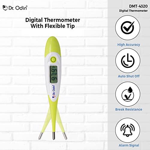 Dr. Odin Dr. Odin Digital Medical Thermometer FDA Approved Quick 40 Second Reading for Oral, Rectal Detecting Fever Baby, Children Adult and Pet - Pack of 3-MT4320