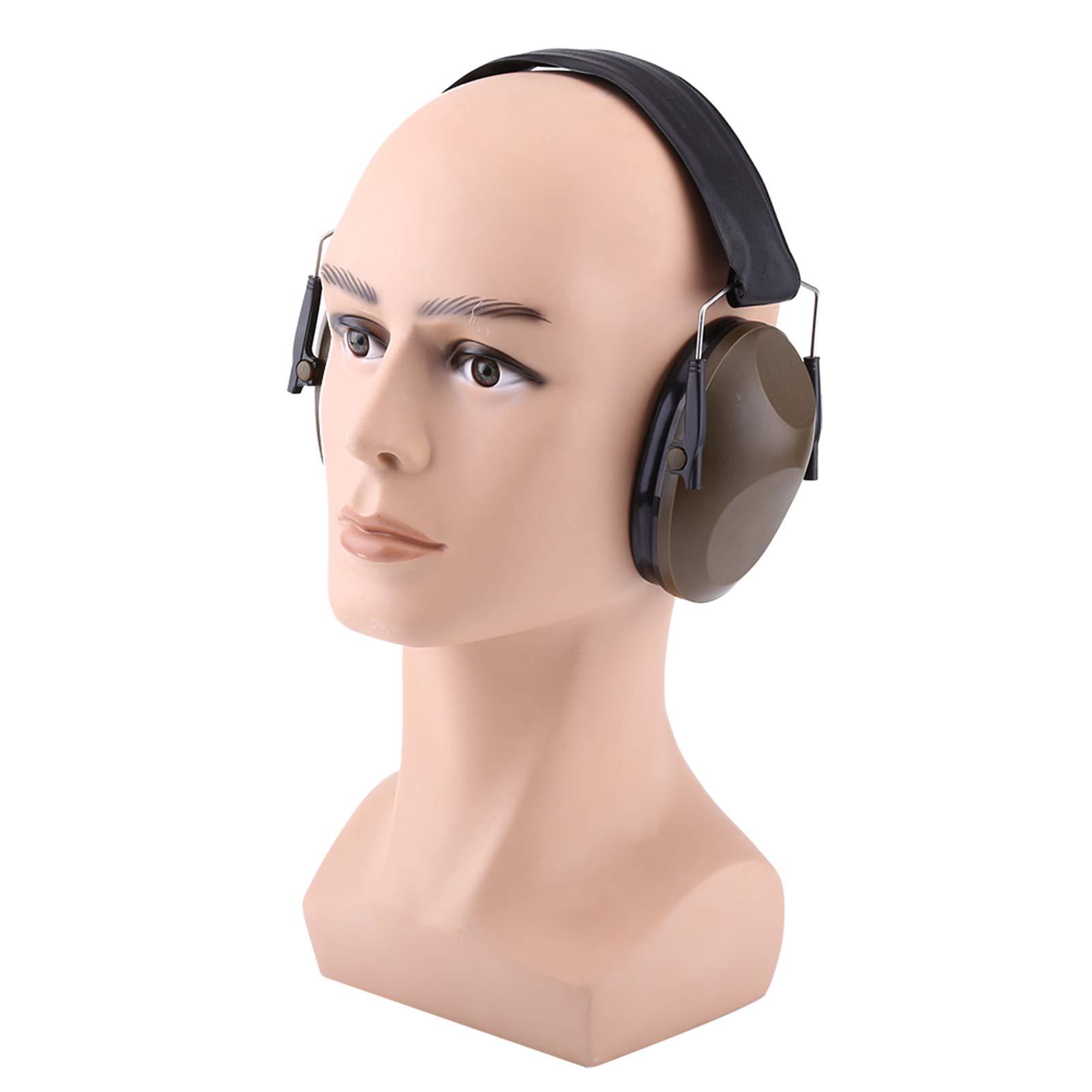 CURLIN Ear Muffs, Soundproof Ear Defenders Noise Reduction for Working(Green)