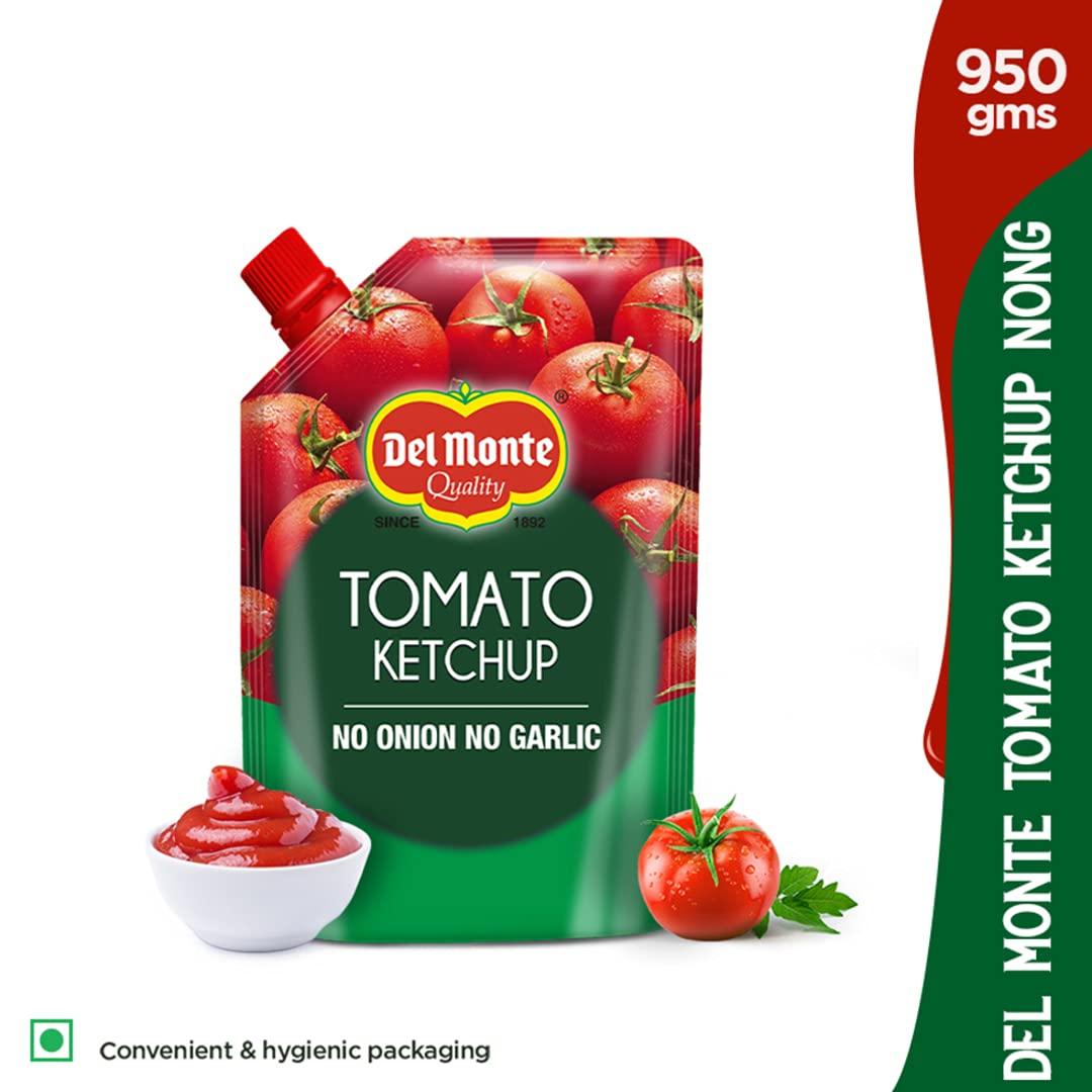 Del Monte Del Monte Tomato Ketchup No Onion No Garlic Pouch, 950 g & Food Craft Elbow Pasta, 1kg