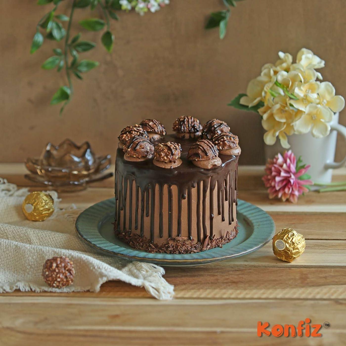 KONFIZ KONFIZ Wafer Shell 100pcs -Sweet Chocolate Shells Shell Making for Choco Shell Cake, Ice Cream, Chocolate Balls, Candy, Rice Balls and Biscuit, Shell