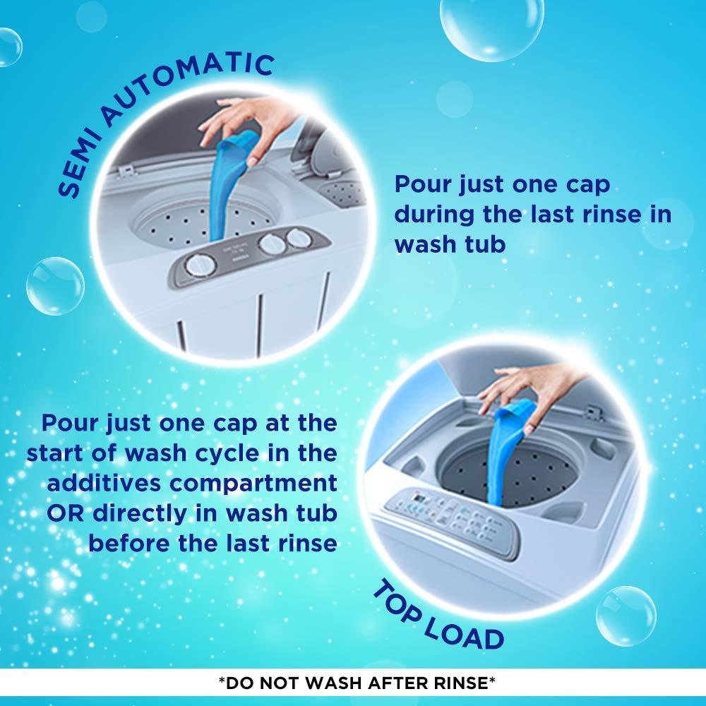 Comfort Comfort Morning Fresh Fabric Conditioner 860 mL | After Wash Liquid Fabric Softener | Softness, Shine & Long Lasting Freshness (Pack of 2)