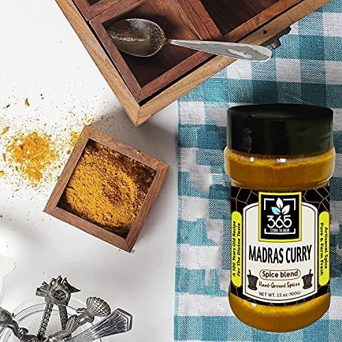 365 STORE TO DOOR 365 STORE TO DOOR Indian Spice – Madras Curry Powder Masala, 100 gm. | Homemade Powdered | for Healthy Cooking | Ready to use | All Seasonings Spices | Pure & Hygiene | Spice Mix – Pack of 1