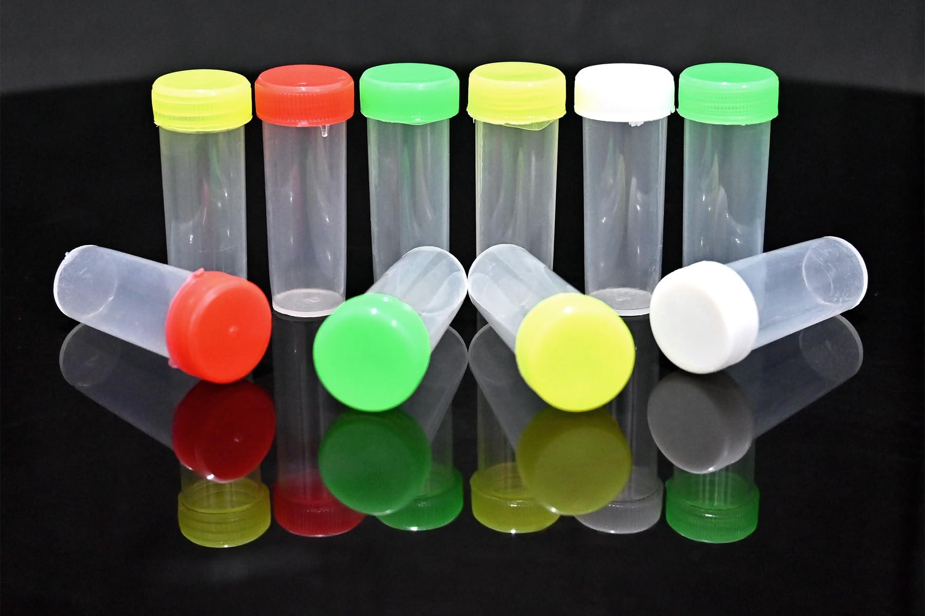 PYARE SALES Plastic Homeopathy Medicine Bottles (Multicolor, 1 Dram/3.7 ml, Pack of 144 Pcs)