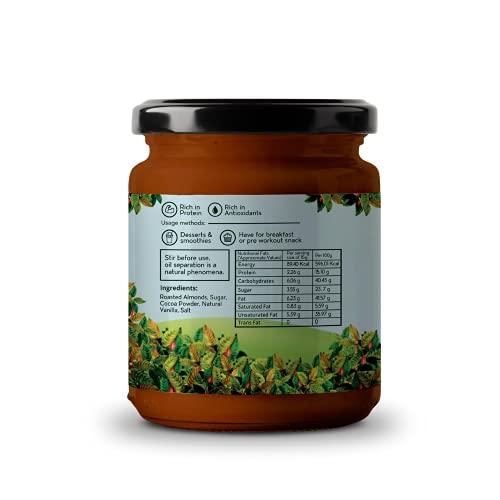 AMBRIONA Ambriona Vegan Almond Butter with Dark Chocolate | Gluten Free | Keto Friendly | 100% Natural | No Palm Oil | Healthy Chocolate Spread | 50% Almond Content | 200gm