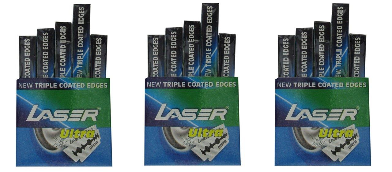 Laser Laser Ultra Blade Set of 3 Saloon Pack, (150 Blades)