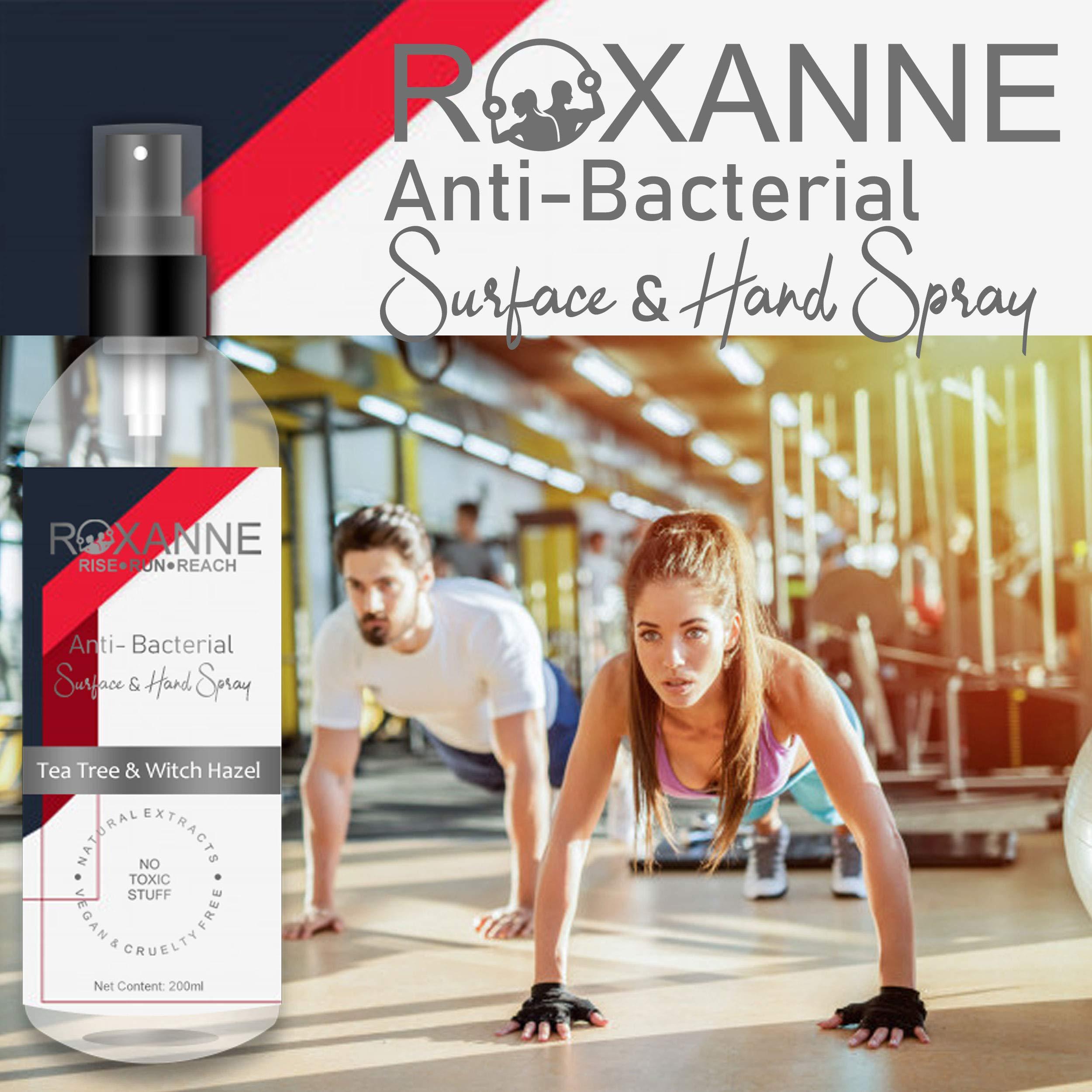 Roxanne Roxanne Anti-Bacterial Surface and Hand Spray Enriched with Tea Tree and Witch Hazel Antibacterial Antiseptic 99.9% Effective Germ-Killing (Pack of 2)