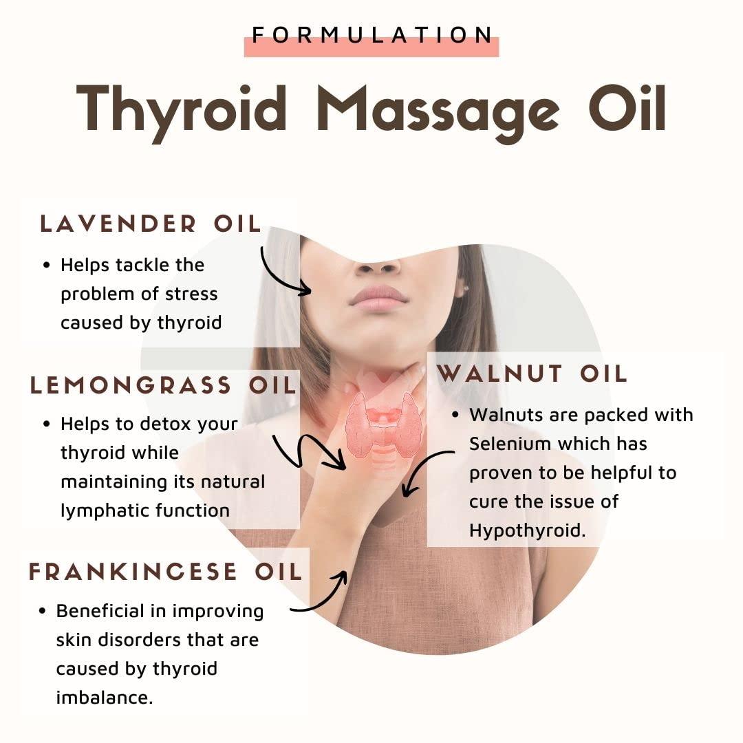 ESSENTIA EXTRACTS ESSENTIA EXTRACTS Thyro Care Kit | Walnut Oil 25 ml and Thyroid Gland Massage oil 100ml | 100% Pure Cold Pressed (200ml (100ml+100ml))