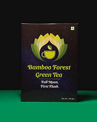 Bamboo Forest Bamboo Forest Green Tea Full Moon First Flush, Organic, Natural Flavour, 0 Calories, Loose Green Tea Leaves, 50 gm