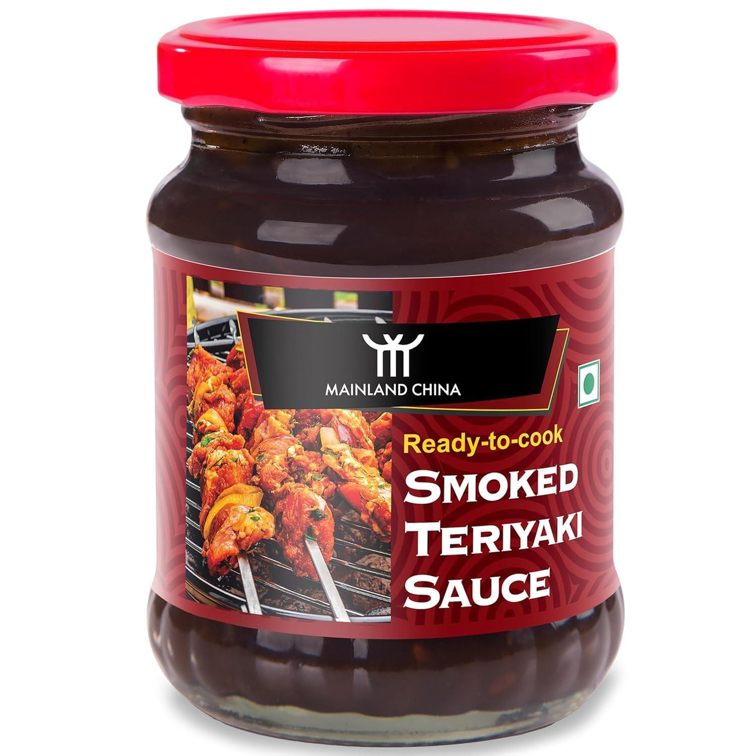 Mainland China Mainland China Smoked Teriyaki Sauce | Culinary Sauce | Japanese Style Teriyaki Sauce | Ready To Cook Sauce | No Artificial Colour Or Flavour Added | Bring Mainland China Taste At Home | 100% Vegan Sauce | Delicious Sauce Bottle | Chinese Test Made i