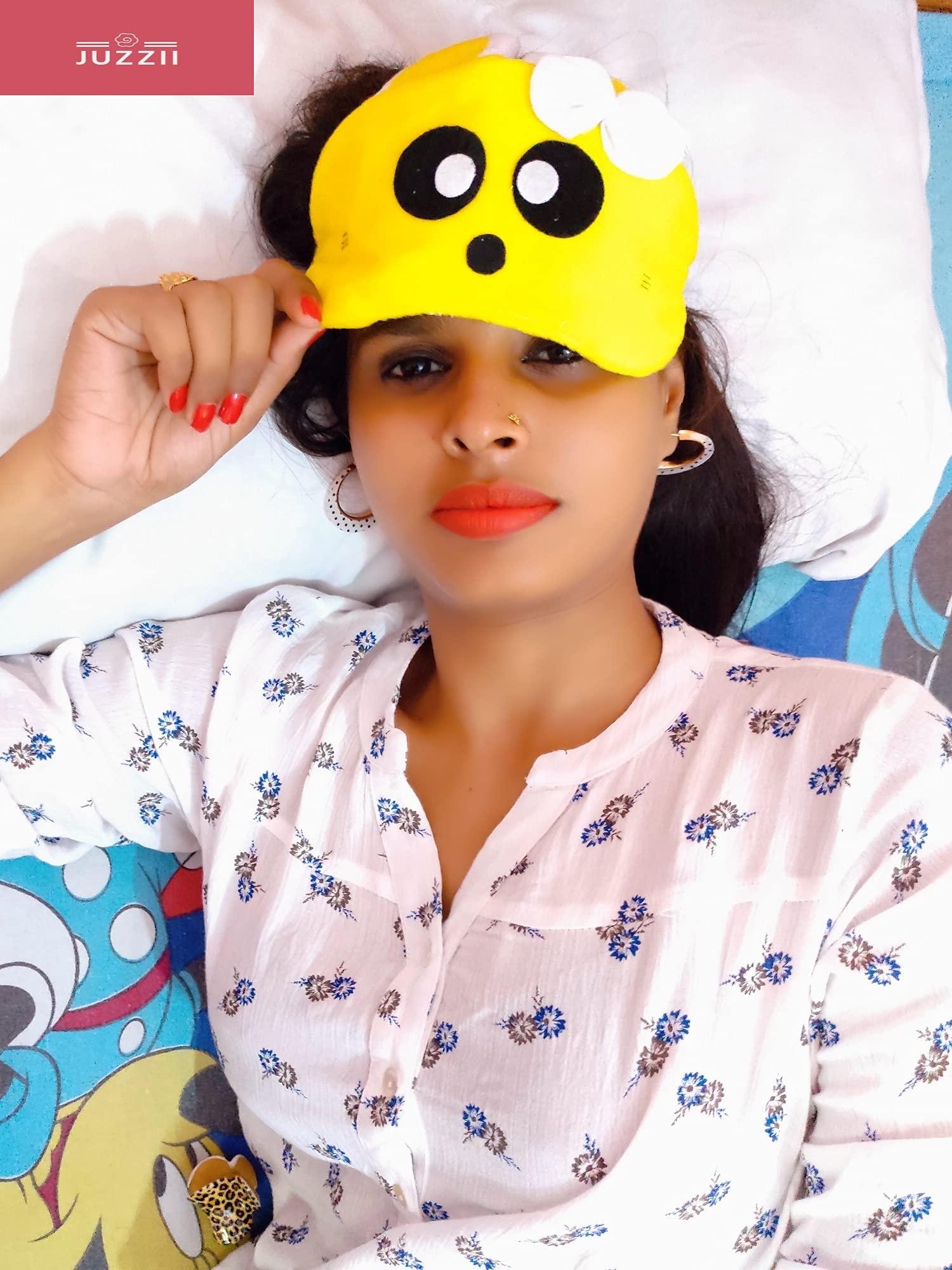 JUZZII JUZZII Velvet Cute Unicorn and Baby doll Sleeping Eye Shade mask for Men Women Girls Boys Kids - Model No.53-35