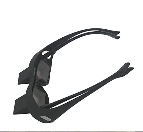 BIGXEN BIGXEN Lazy Prism Eye Glasses Lying Down Bed Horizontal Watching TV Reading Spectacles Horizontal Glasses - Black