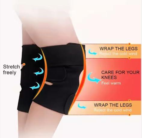 Modiq Modiq Magnetic Therapy Knee Hot Belt Self Heating Magnetic Heating pad Support Tourmaline Braces Magnetic Pad with Cloth and Magnets Stone for Leg & Joint Pain Relief, Protection Men Women Bike Cycle Riders