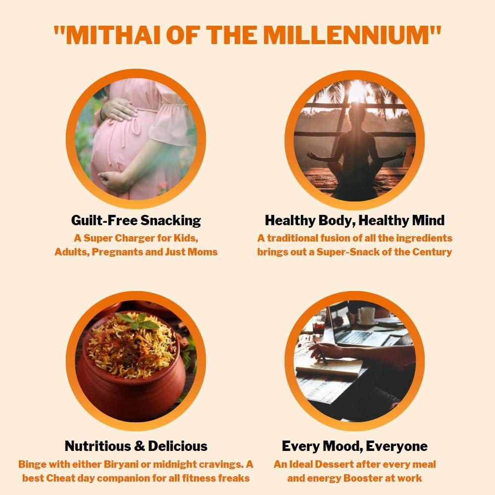 ATPU.IN ATPU.IN Atreyapuram Jaggery Dry Fruits Putharekulu (Pootharekulu) | Delicious South Indian Snack | Gi Tagged Mithai | 10 Pcs Box (300G) (Kaju Badam, 10 Pcs Box (300G))