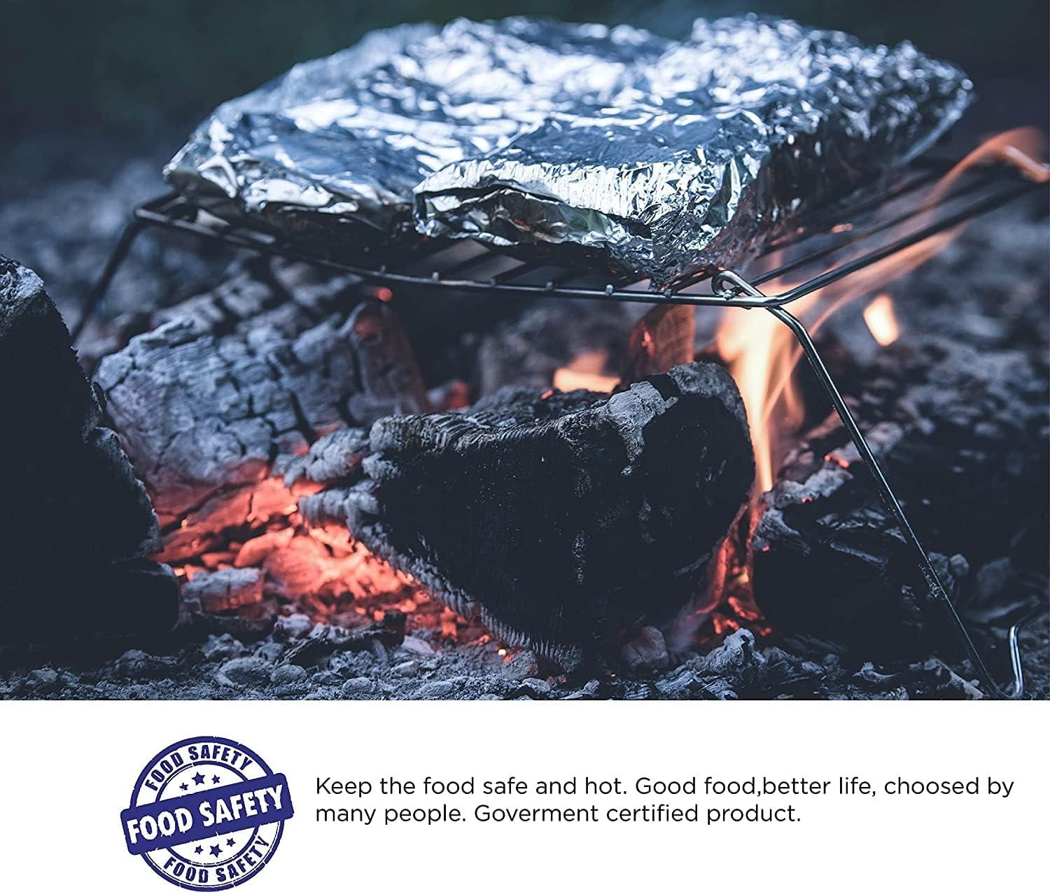 Mom\'s Kitchen Mom\'s Kitchen Silver Foil Aluminium Foil for Food Wrap, Packing, and Food Packaging Hot Wrap Aluminium Foil for Food Packing, Cooking, and Baking 18 Microns Thickness (450, Grams)