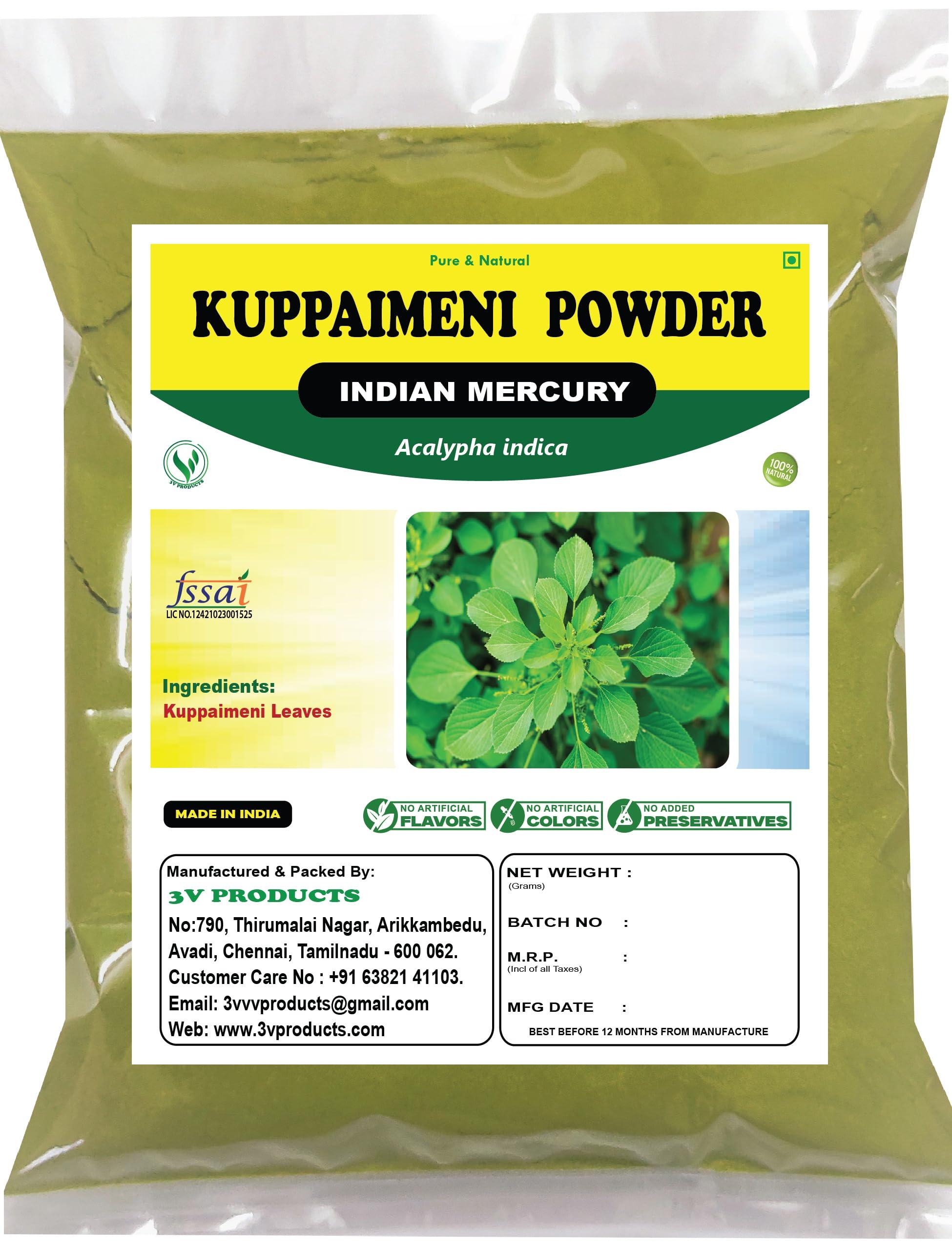 3V PRODUCTS 3V PRODUCTS Kuppaimeni Powder 50g | Indian Mercury | Indian Nettle | Acalypha Indica for Skin | Face | Edible Health Benefits