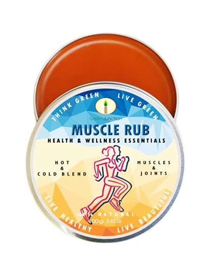 Green Junction Green Junction All Natural Muscle Rub For Muscles & Joint Pain Relief with Roll on Oil (100+10 g)