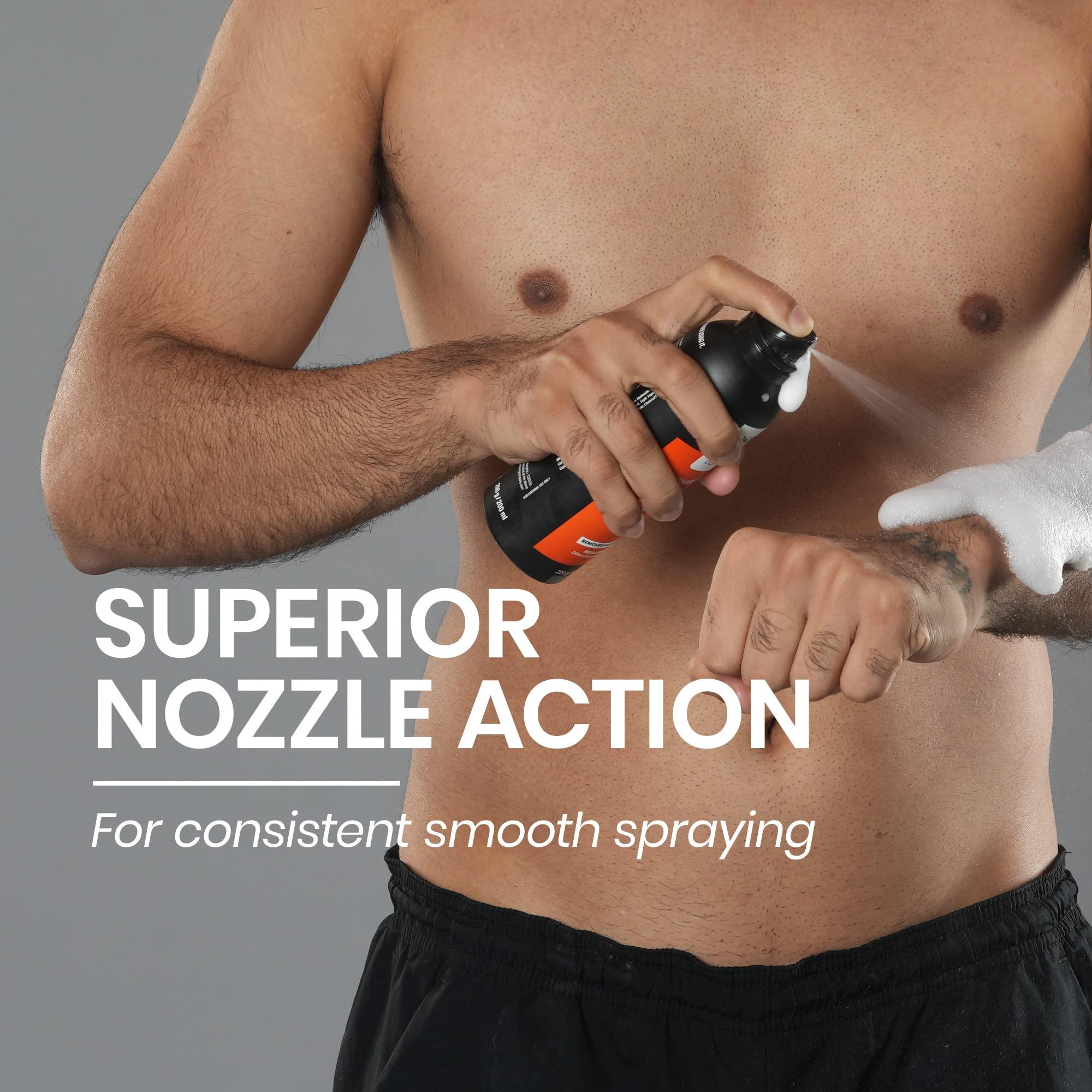 Bombay Shaving Company Bombay Shaving Company Hair Removal Spray for Men | Painless & Irritation Free Spray (200 ml) | For Chest, Arms, Underarms & Legs | Pleasant Smell |Hair Removal Cream Spray