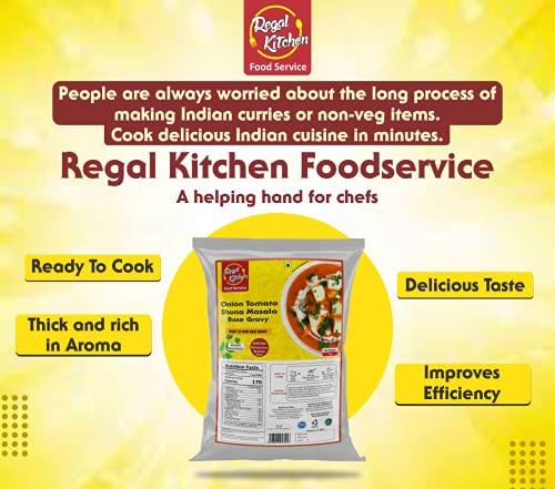 REGAL KITCHEN Regal Kitchen Onion Tomato Bhuna Masala base All-Purpose Gravy 1kg, Ready to Cook Indian Base Masala Curry Paste, Easy to Cook