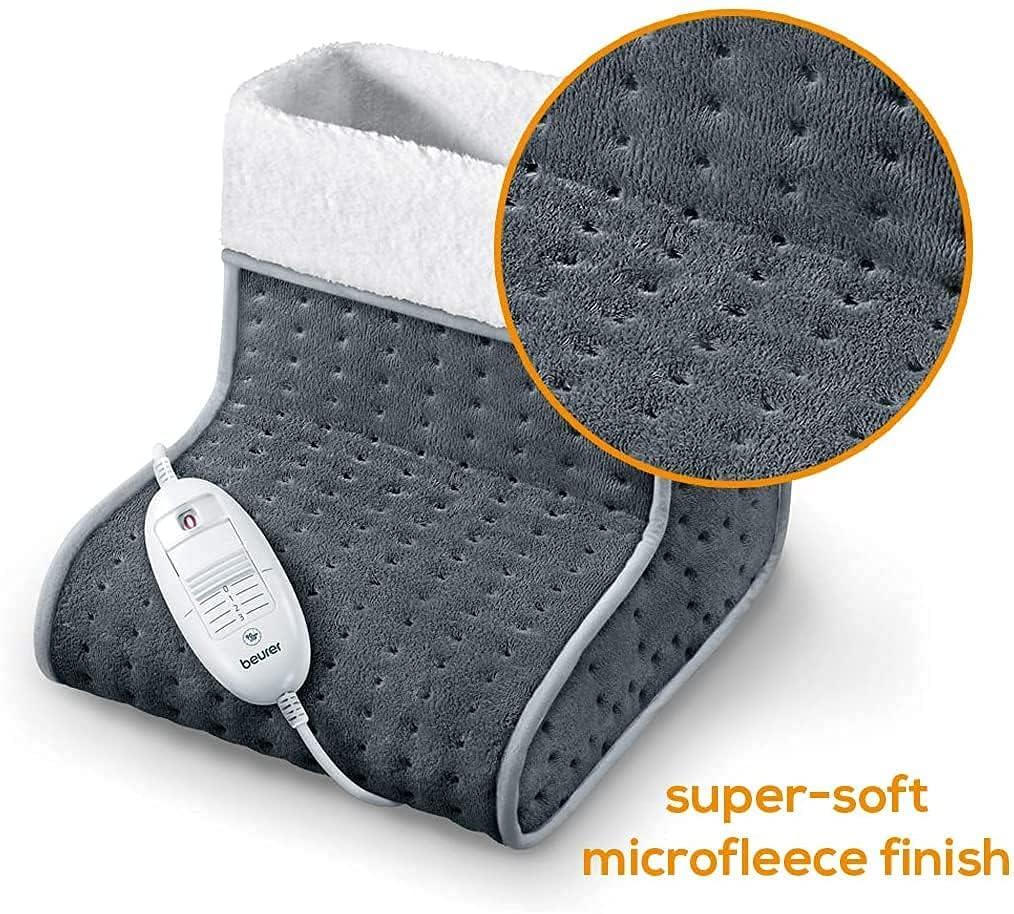 VBM VBM Foot Warmer Electric Feet Heater Warmer with Adjustable Temperature 5 Heat Setting and Auto Shut Off Washable Detachable Inner Fleece Lining with Handheld Controller