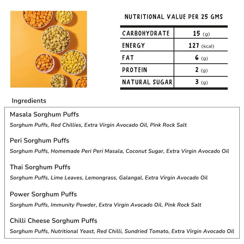 FOURTHIRTY FourThirty Chilli Cheese Puffs | Tasty Healthy Snacks | Gluten-Free Snacks | Made With Avocado Oil | Vegan | Sugar-Free | No Preservatives | 2 x 55 g | Pack of 2