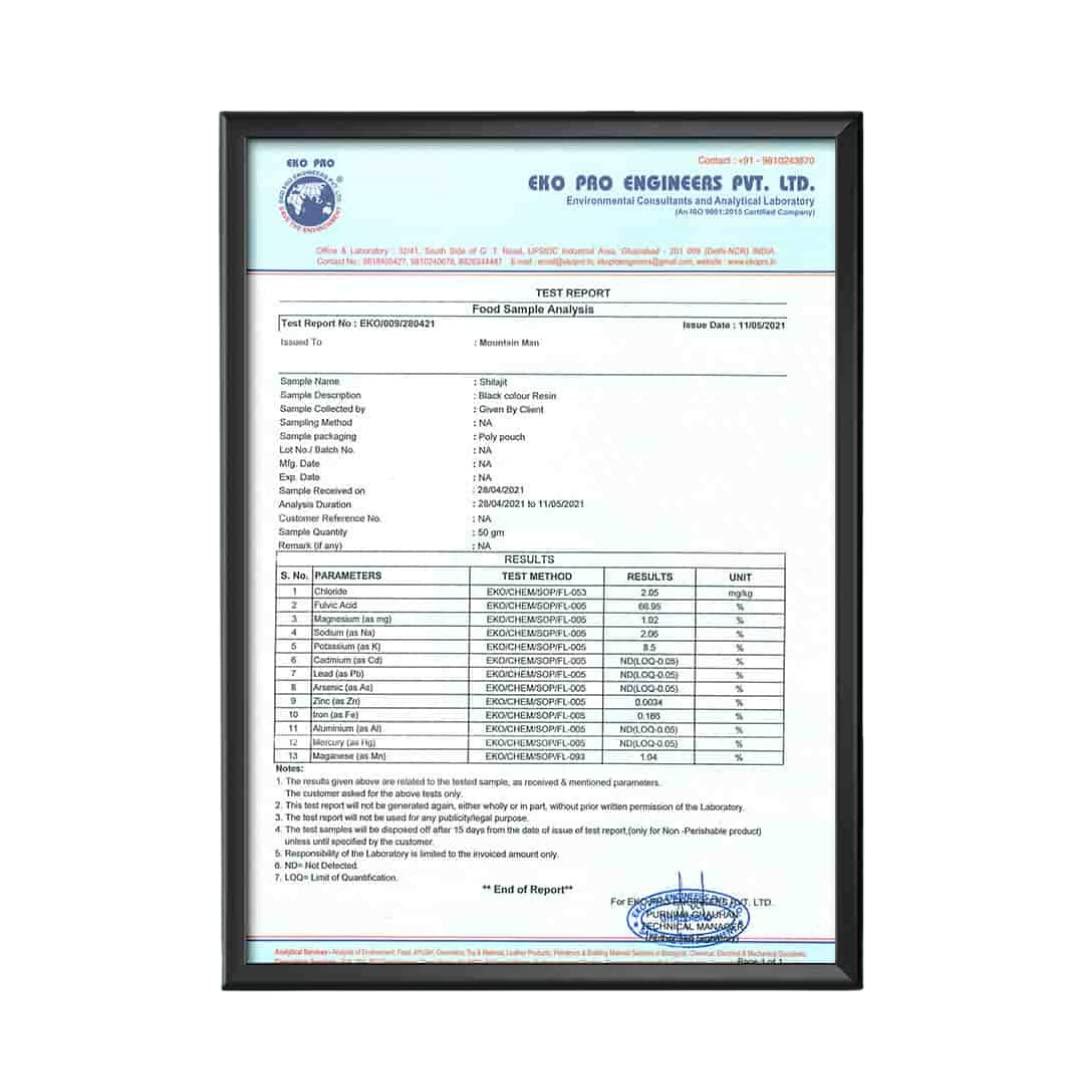 Mountain Man Mountain Man Pure Himalayan Shilajit Resin -20g | For Power & Stamina