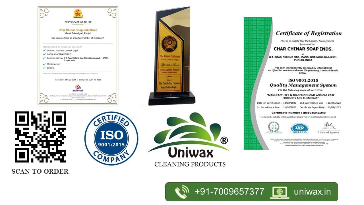 uniwax uniwax Fabric shiner, color enhancer, Saree polish Garment shine enhancer fabric finishing liquid 1kg