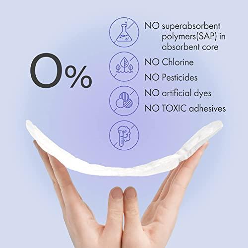 Tinkle Tinkle Eco-Luxe Organic Cotton Maternity Pads, XXXL, Pack of 16 Heavy Flow Sanitary Pads for Women After Delivery, Delivery Pads for Newmom, Soft Pads for After Delivery, Postpartum & Overnight Use (420mm)