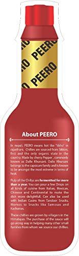 Peero PEERO Ultra Hot Cherry Pepper Sauce Infused with Sichuan Pepper, Made With 100% Organic Dalle Khursani Chilli Pepper from Sikkim, Pack of 4 x 60 gm each (240g)