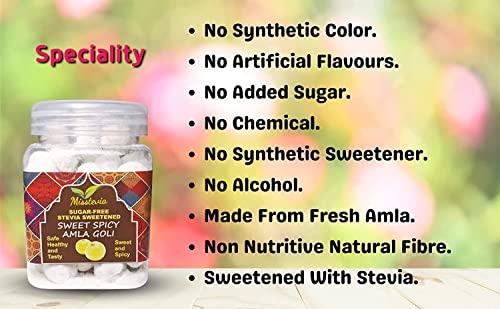 MISSTEVIA GUILT FREE SWEET Misstevia Combo Pack of Sugar Free Sweet AMLA JUICE/SYRUP & Spicy and Sweet Amla Goli