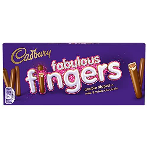 Cadbury Cadbury Fabulous Fingers Double Dipped in Milk & White Chocolate, 110.0 g