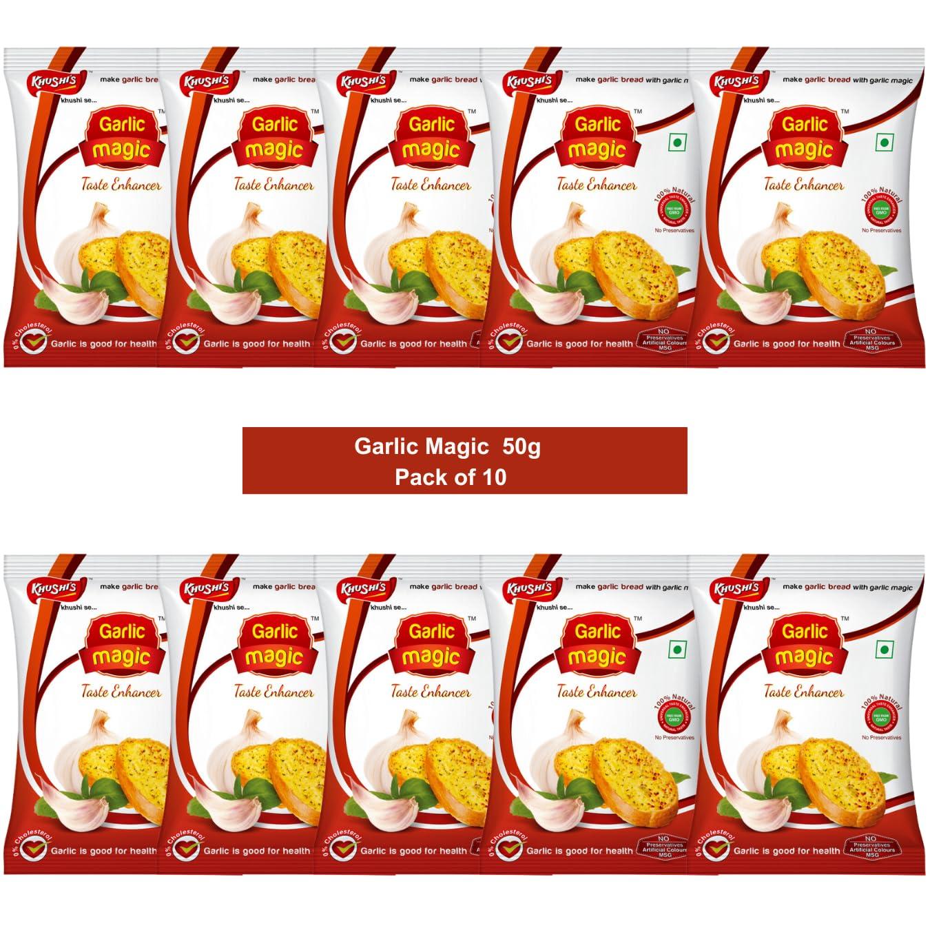 KHUSHIS Garlic Magic 50g (Pack of 10)