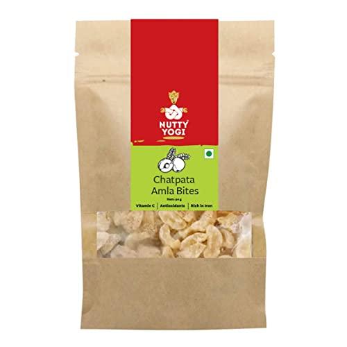 NUTTY YOGI Nutty Yogi Chatpata Amla | Rich in Vitamin C | Indian Goosberries | Rich in Iron 90gm (Pack of 3) | Mouth Freshener, Digestive,After-Meal,Mukhwas